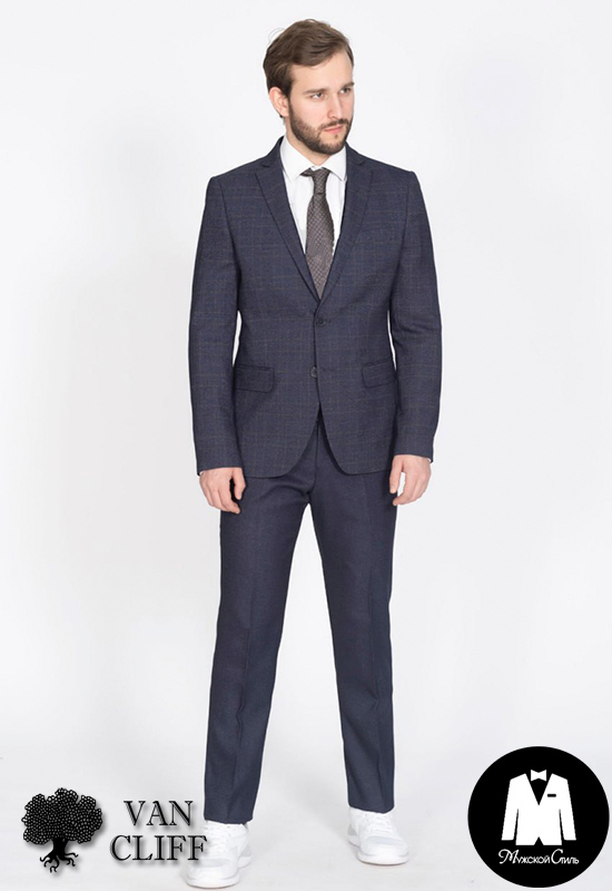 Костюм двойка Максфорт клетка 